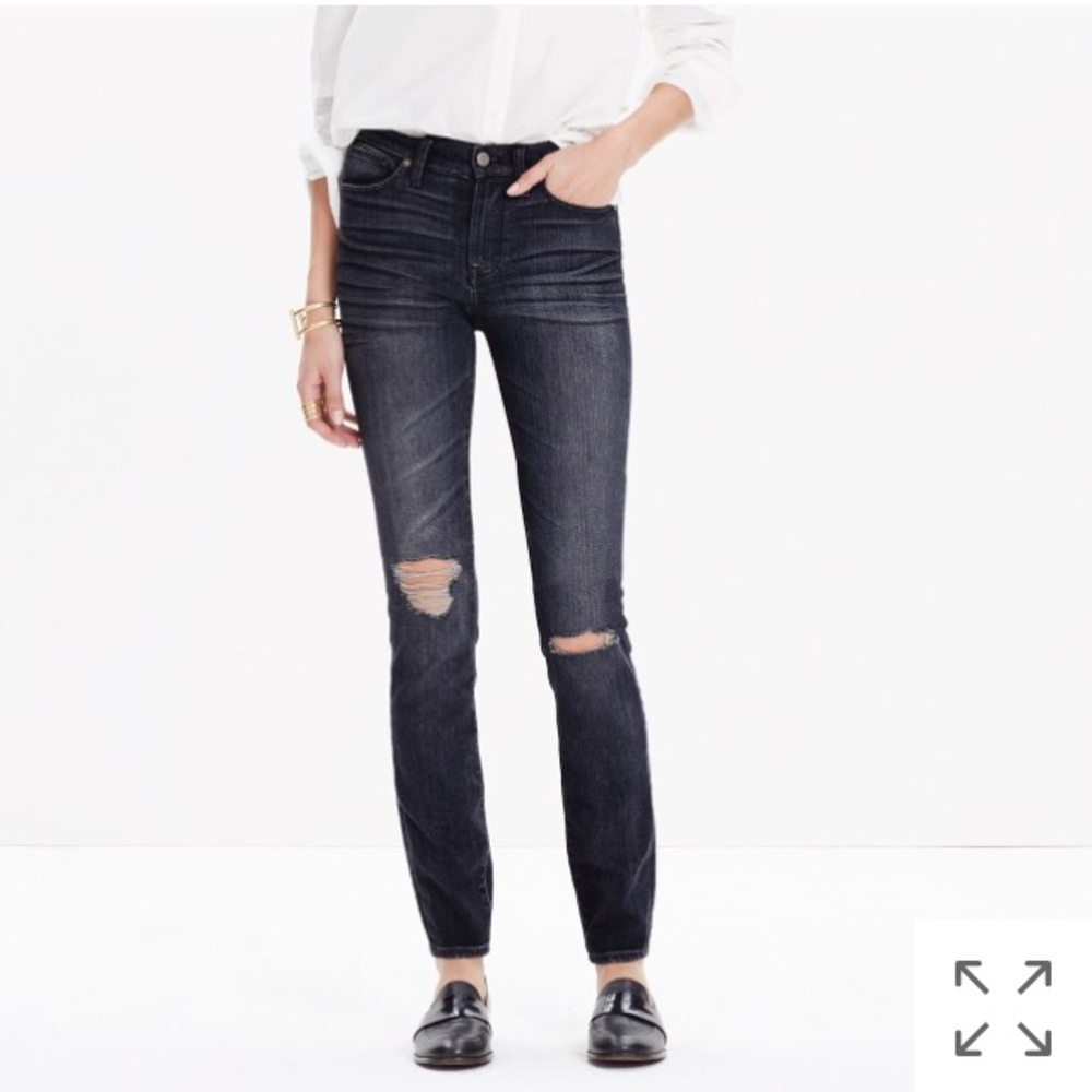 Madewell - distressed high riser skinny jean